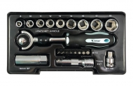 21pc 3/8"Dr. i-Ratchet Screwdriver Socket & Bit Set