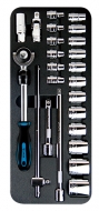 24pc 1/2"Dr. i-Ratchet Screwdriver Socket Set