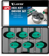 6pc Hex Key Driver Set