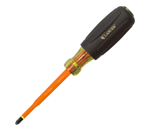 Insulated  EASY-IN Slotted/Pozi Screwdriver