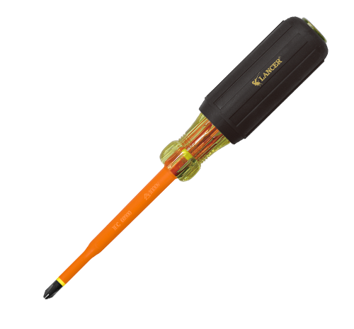 Insulated  EASY-IN Slotted/Pozi Screwdriver
