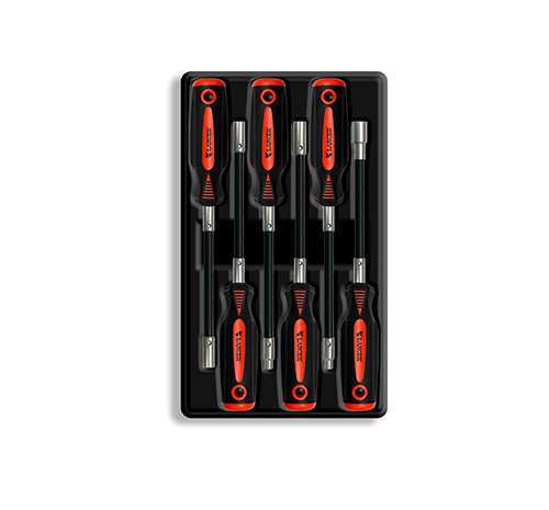 6pc Flexible Nut Screwdriver Set