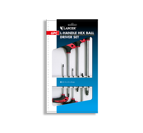 6pc L Handle Hex Ball Driver Set