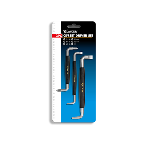 3pc Offset Screwdriver Set