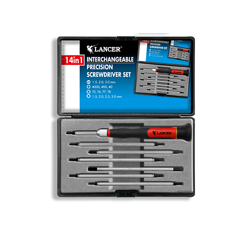 14 in 1 Interchangeable Precision Screwdriver Set & Bit Set