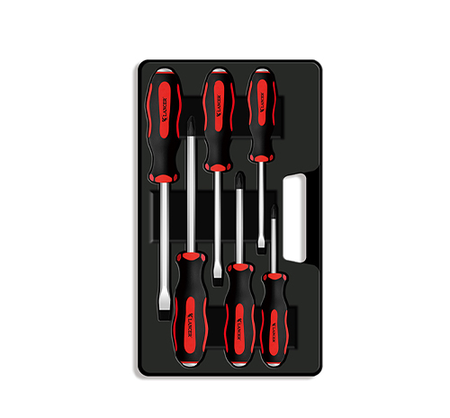 6pc Go-Through Screwdriver Set