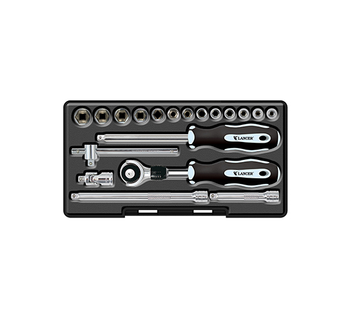 19pc 1/4"Dr. i-Ratchet Screwdriver Socket Set