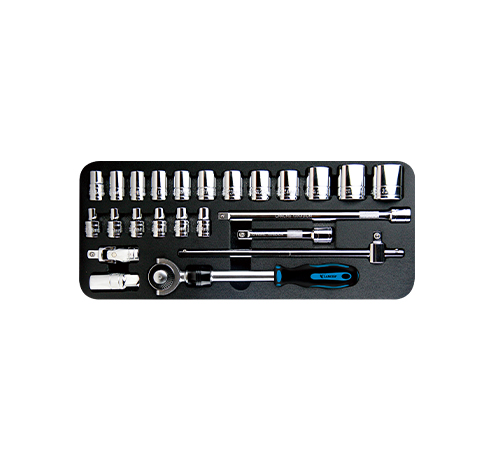 24pc 1/2"Dr. i-Ratchet Screwdriver Socket Set