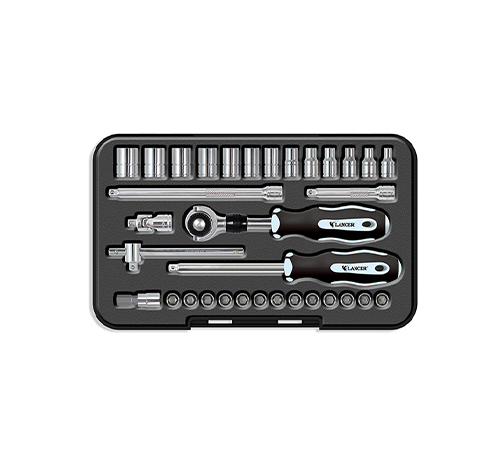 33pc 1/4"Dr. i-Ratchet Screwdriver Socket & Bit Socket Set