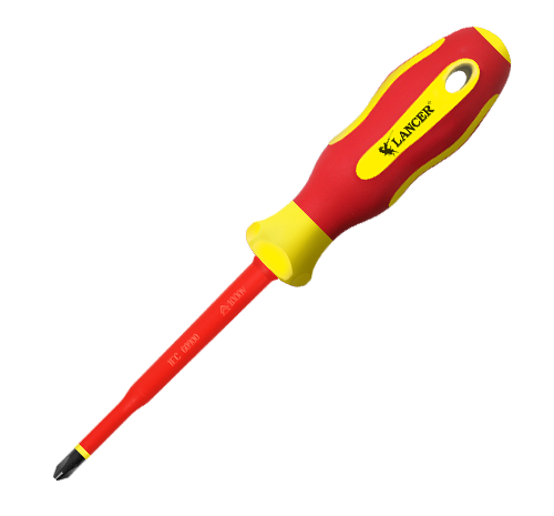 Insulated  EASY-IN Slotted/Pozi Screwdriver